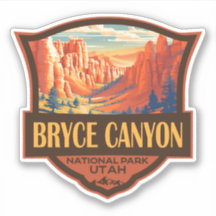Parque nacional del Cañón Bryce Viaje Arte Vintage
