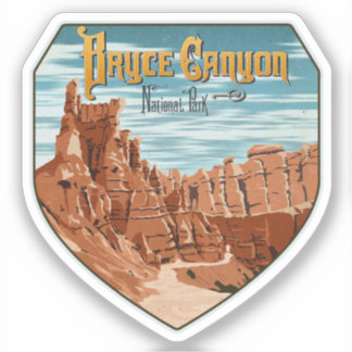 Pegatina Parque nacional del Cañón de Bryce