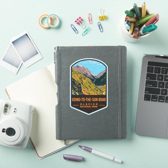 Pegatina Parque nacional Glacier Road Going-To-The-Sun (Funda para iPad)
