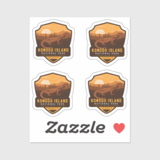 Pegatina Parque nacional Isla Komodo