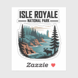 Pegatina Parque nacional Isle Royale