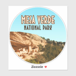 Pegatina Parque nacional Mesa Verde Colorado