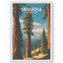 Pegatina Parque nacional Sequoia