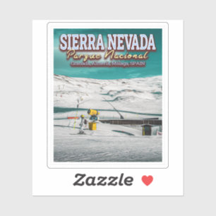 PEGATINA PARQUE NACIONAL SIERRA NEVADA - ANDALUSIA ESPAÑA