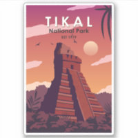 Parque nacional Tikal Guatemala Vintage