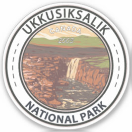 Pegatina Parque nacional Ukkusiksalik Canadá Viaje de cosec