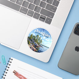 Pegatina Parque nacional Voyageurs Lago Lluvioso Minnesota