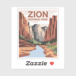 Pegatina Parque nacional Zion Viajes Arte