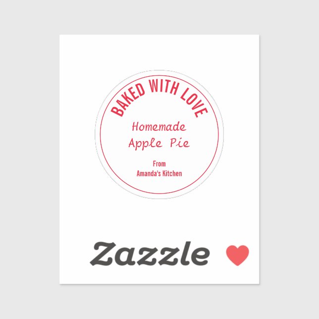 Pegatina Partido de regalo de los Navidades de comida caser (Hoja)