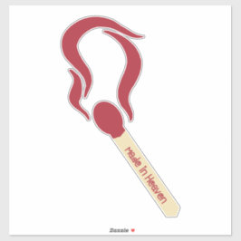 Pegatina Partido hecho en el cielo