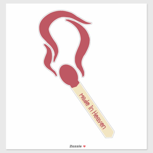 Pegatina Partido hecho en el cielo (Hoja)