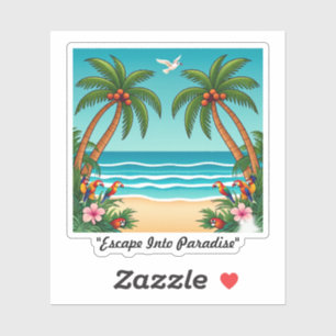 Pegatina "Pasar al paraíso"