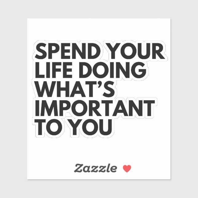 Pegatina Pasar tu vida (Hoja)