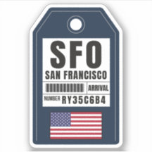 Pase de embarque de San Francisco - California SFO