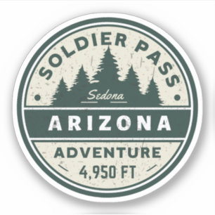 Pegatina paso de soldado senderos de Arizona