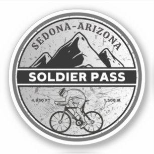 Pegatina paso de soldado senderos de Arizona