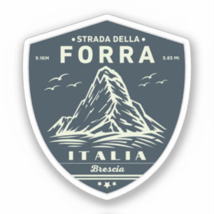Pegatina paso della forra en moto italiano apls