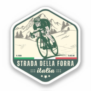 Pegatina paso della forra en moto italiano apls