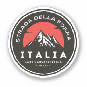 Pegatina paso della forra en moto italiano apls