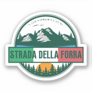 Pegatina passo della forra en moto
