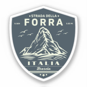 Pegatina passo della forra en moto aplausos italianos