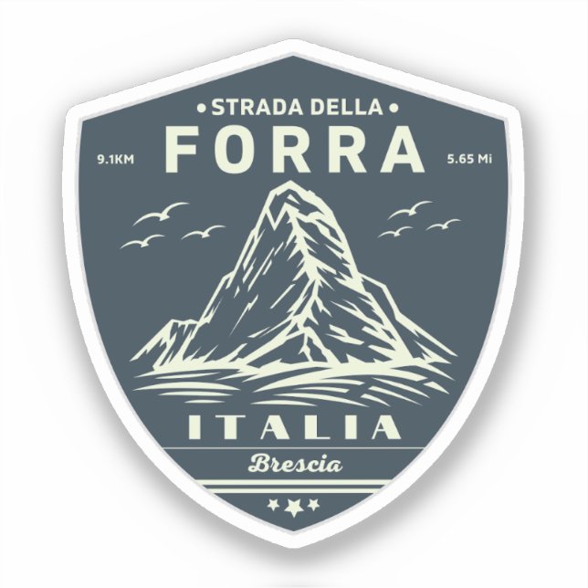 Pegatina passo della forra en moto aplausos italianos (Anverso)