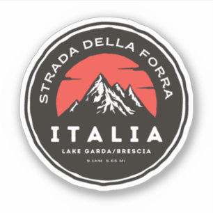 Pegatina passo della forra en moto aplausos italianos