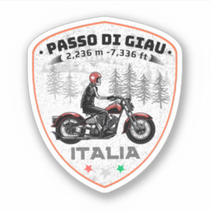 Pegatina passo di giau - paso de Giau montañas italianas Al