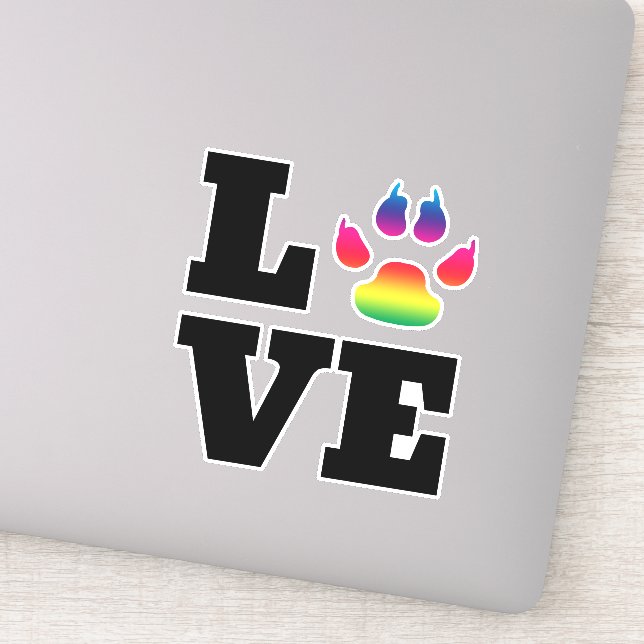 Pegatina Pasta arcoiris (Detalle)