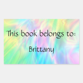 Pegatina Pastel Bookplate