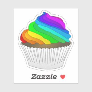 Pegatina Pastel de arcoiris