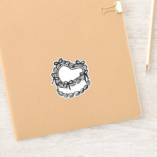 Pegatina Pastel de Boda retro