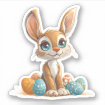 Pastel de ojos azules con huevos de Pascua