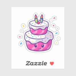 Pegatina Pastel de Personalizado lindo