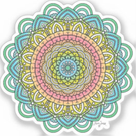 Pegatina Pastel Defleur Mandala