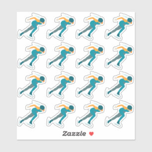 Pegatina Patinaje de velocidad