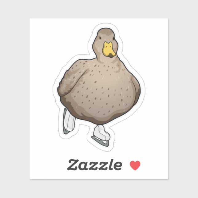 Pegatina Patinaje sobre hielo (Hoja)