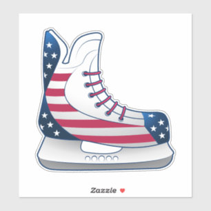 Pegatina Patines de Hockey USA