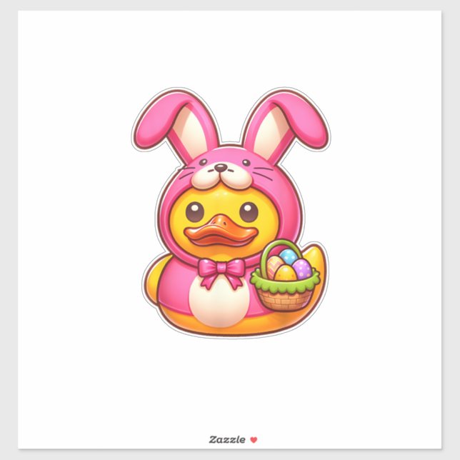 Pegatina Pato de goma amarillo de Pascua crucero navegando  (Hoja)