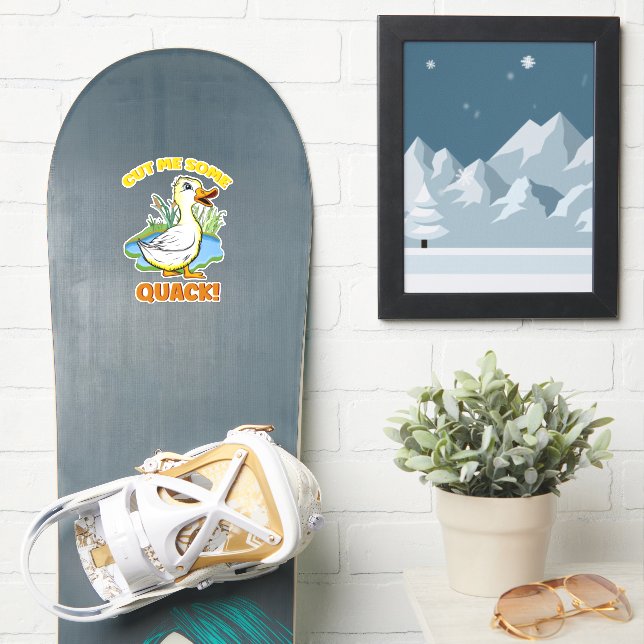 Pegatina ¡Pato mocoso! (snowboard)