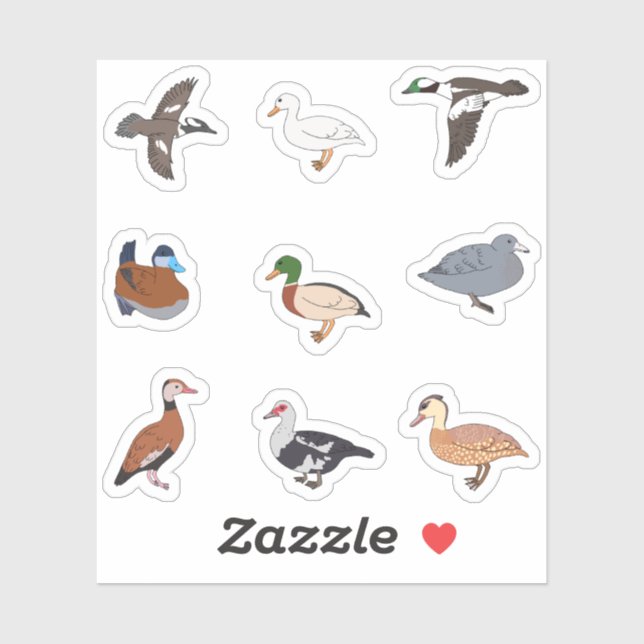Pegatina Patos (Hoja)