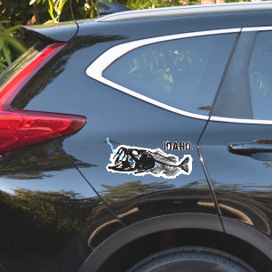 PEGATINA PATRIOTA - IDAHO INFLUIDO - UNA MALA BASE