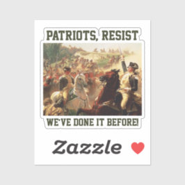 Pegatina Patriotas resisten ataques a la democracia