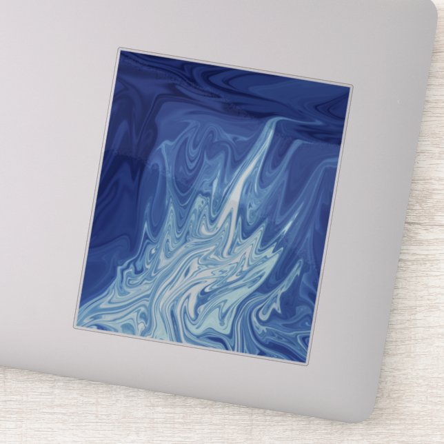 Pegatina Patrón abstracto de acuarela (Detalle)