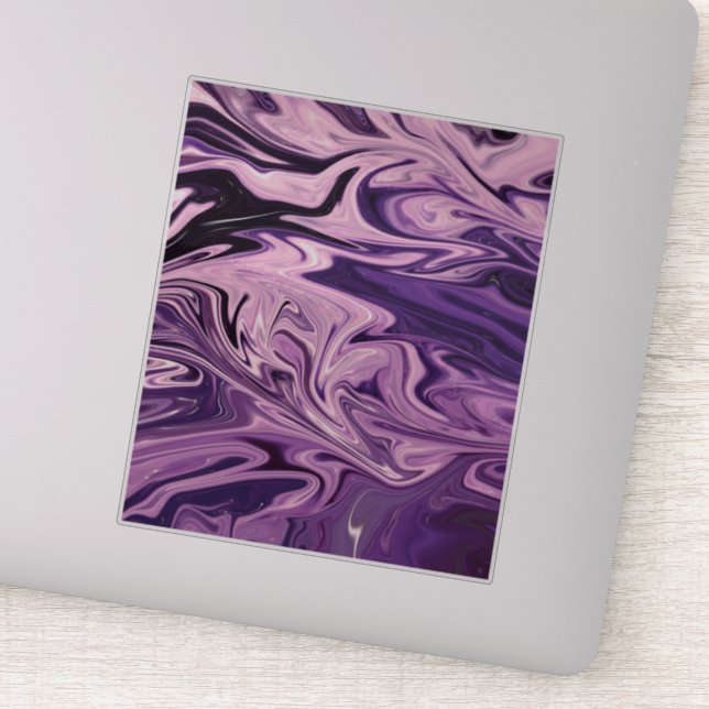 Pegatina Patrón de arte de galaxia azul (Detalle)