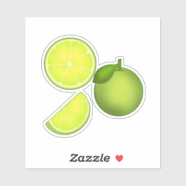 Pegatina Patrón de cal verde