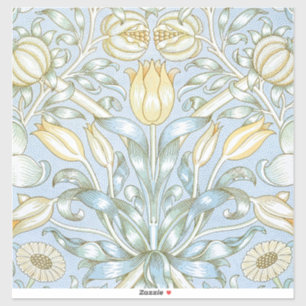 Pegatina Patrón de flor de lirio y granada de William Morri