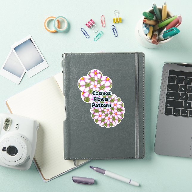 Pegatina Patrón de flores de cosmos (Funda para iPad)