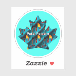 Pegatina Patrón de hoja de palma verde