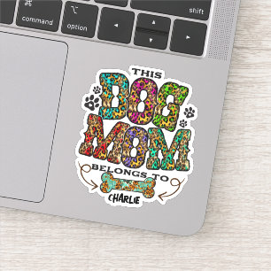 Pegatina Patrón de parches de leopardo occidental Perro Mam